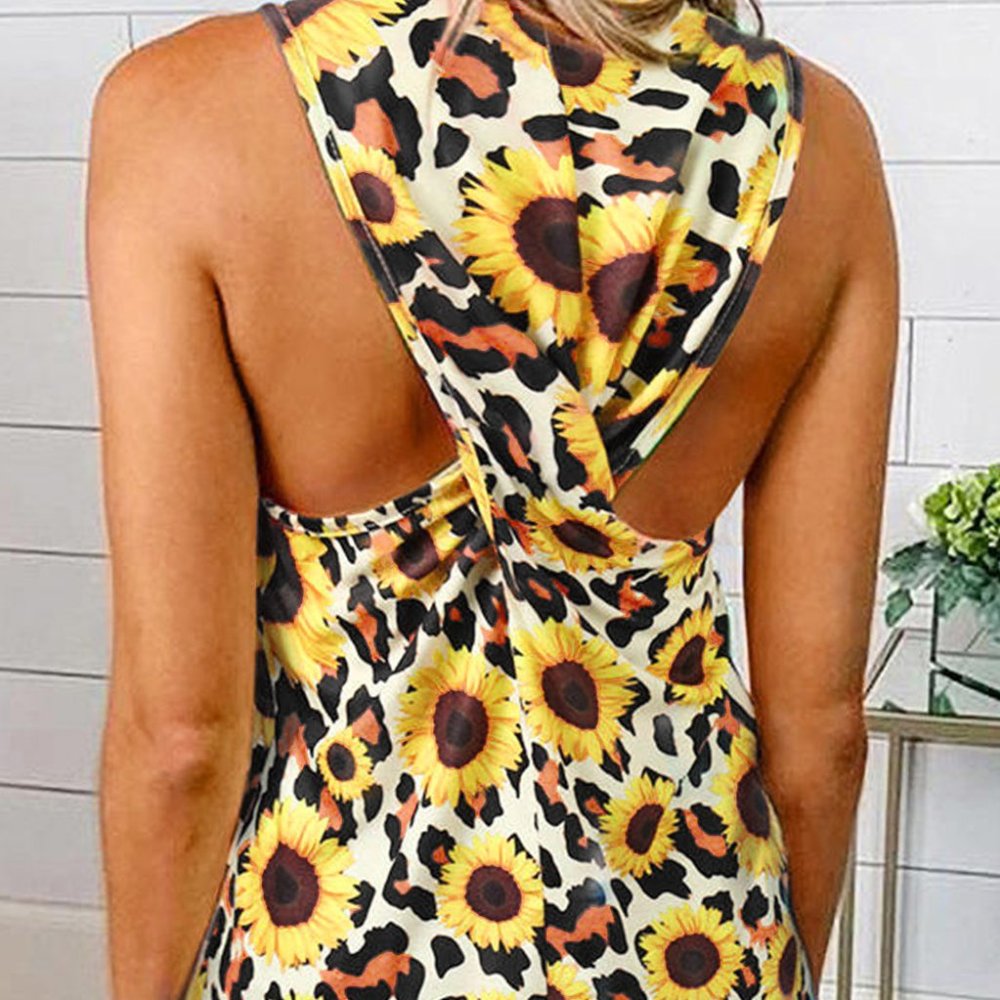 Leopard Sunflower Tank